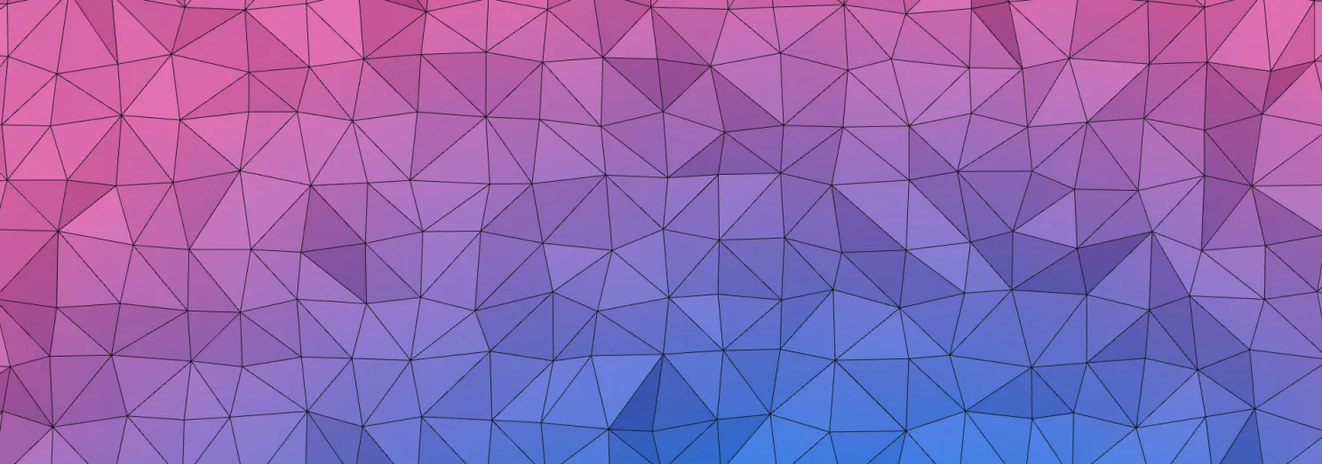 low poly mesh with overlaid wireframe